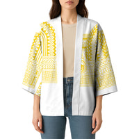 Philippines Filipinos Kimono Igorot Tribal Pattern White LT05 - Polynesian Pride