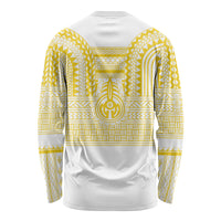 Philippines Filipinos Long Sleeve Shirt Igorot Tribal Pattern White LT05 - Polynesian Pride