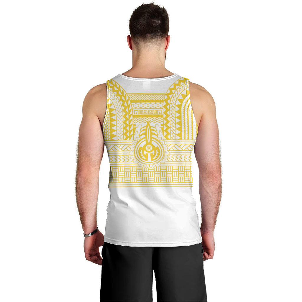 Philippines Filipinos Men Tank Top Igorot Tribal Pattern White LT05 - Polynesian Pride