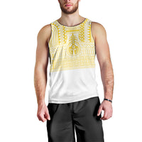 Philippines Filipinos Men Tank Top Igorot Tribal Pattern White LT05 - Polynesian Pride