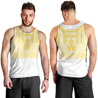 Philippines Filipinos Men Tank Top Igorot Tribal Pattern White LT05 - Polynesian Pride