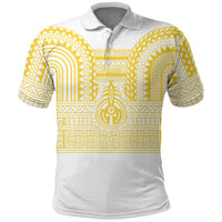 Philippines Filipinos Polo Shirt Igorot Tribal Pattern White LT05 White - Polynesian Pride
