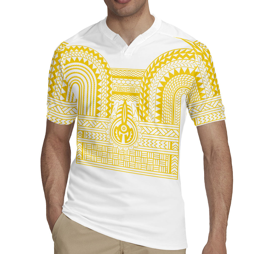 Philippines Filipinos Rugby Jersey Igorot Tribal Pattern White LT05 - Polynesian Pride
