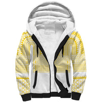 Philippines Filipinos Sherpa Hoodie Igorot Tribal Pattern White LT05 Unisex White - Polynesian Pride