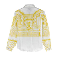 Philippines Filipinos Women Casual Shirt Igorot Tribal Pattern White LT05 - Polynesian Pride