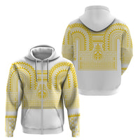 Philippines Filipinos Zip Hoodie Igorot Tribal Pattern White LT05 - Polynesian Pride