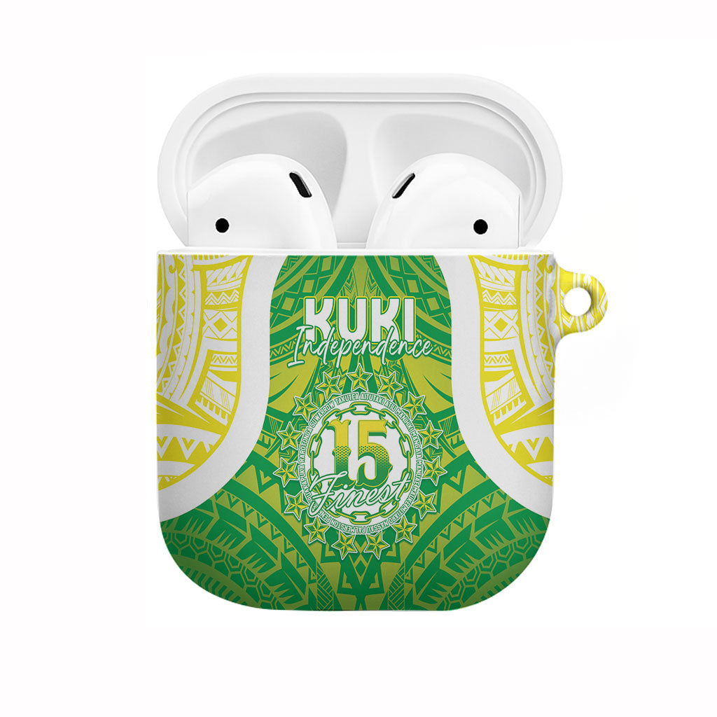 Kuki Independence 2026 AirPods Case Cook Islands 15 Finest Green Version LT05 Green - Polynesian Pride