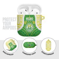 Kuki Independence 2026 AirPods Case Cook Islands 15 Finest Green Version LT05 - Polynesian Pride