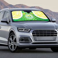 Kuki Independence 2026 Auto Sun Shade Cook Islands 15 Finest Green Version LT05 - Polynesian Pride