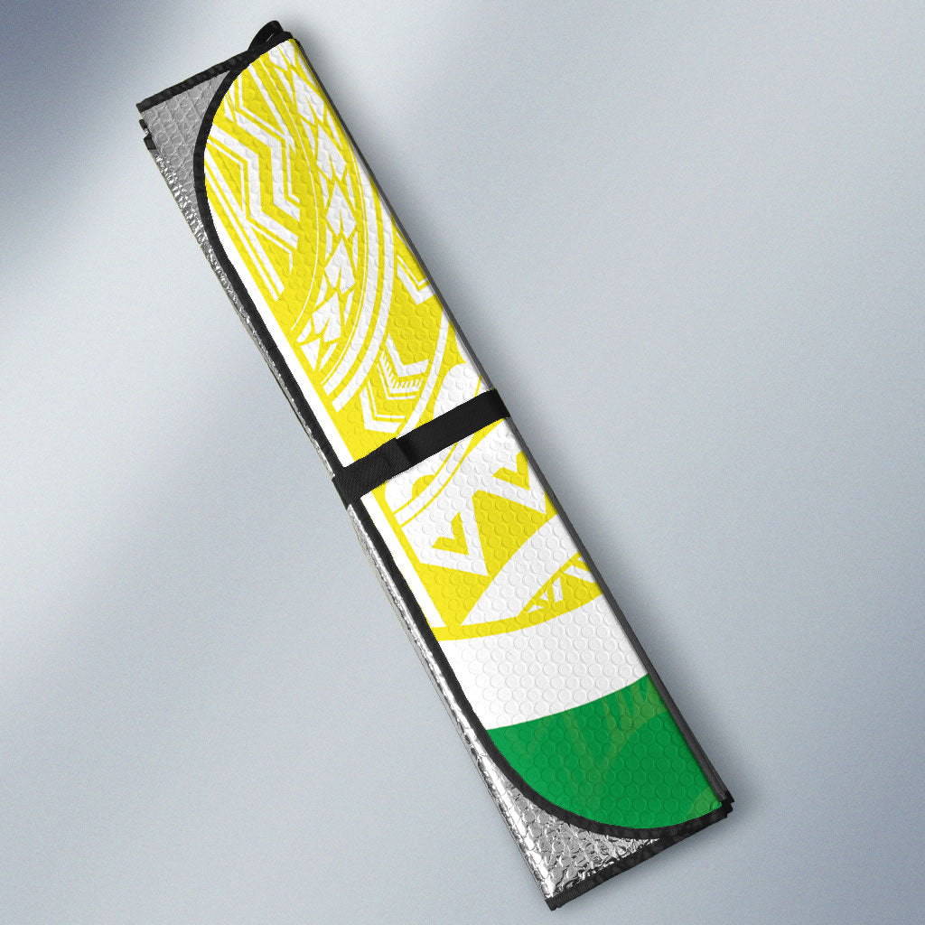 Kuki Independence 2026 Auto Sun Shade Cook Islands 15 Finest Green Version LT05 - Polynesian Pride