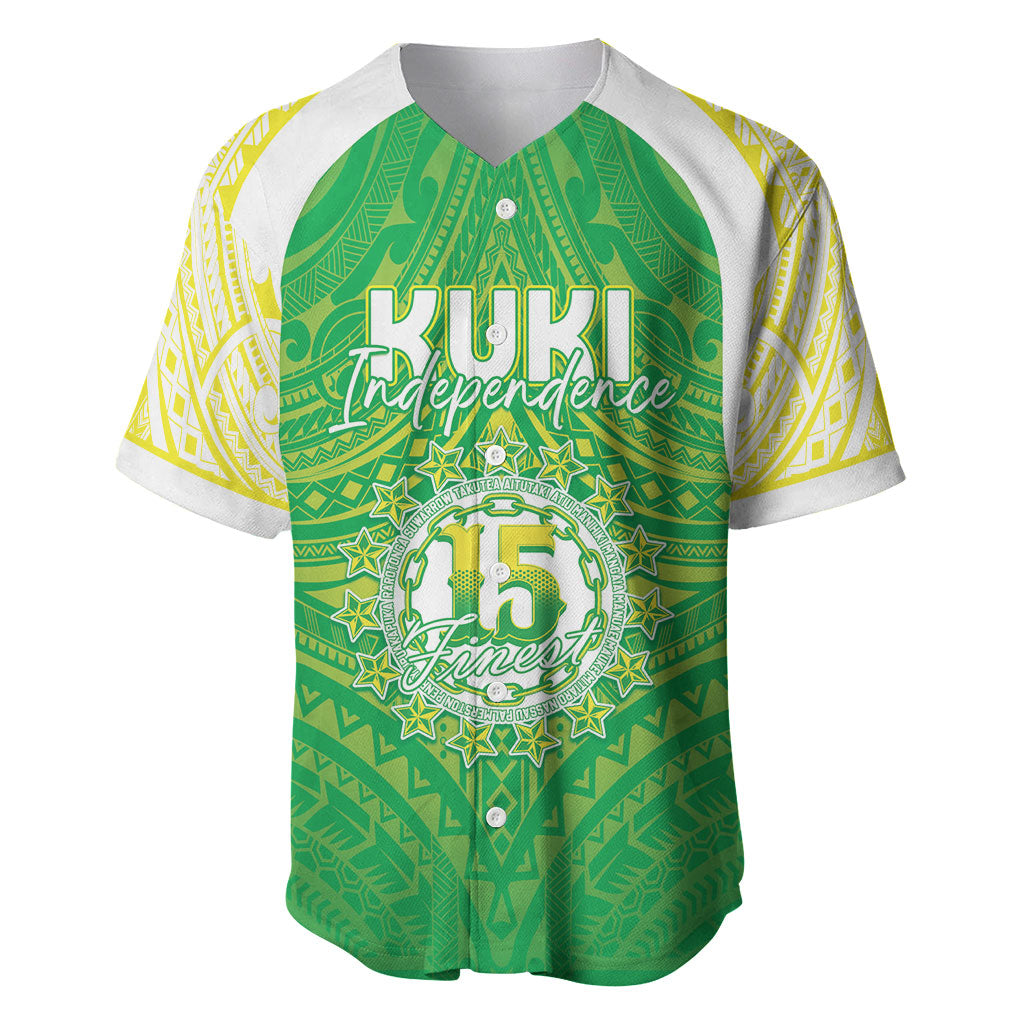 Kuki Independence 2026 Baseball Jersey Cook Islands 15 Finest Green Version LT05 Green - Polynesian Pride