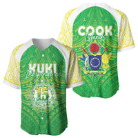 Kuki Independence 2026 Baseball Jersey Cook Islands 15 Finest Green Version LT05 - Polynesian Pride