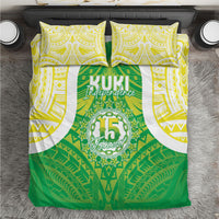 Kuki Independence 2026 Bedding Set Cook Islands 15 Finest Green Version LT05 Green - Polynesian Pride