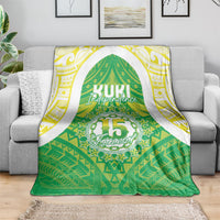 Kuki Independence 2026 Blanket Cook Islands 15 Finest Green Version LT05 - Polynesian Pride