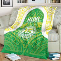 Kuki Independence 2026 Blanket Cook Islands 15 Finest Green Version LT05 - Polynesian Pride