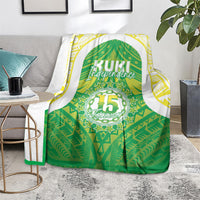 Kuki Independence 2026 Blanket Cook Islands 15 Finest Green Version LT05 - Polynesian Pride