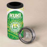 Kuki Independence 2026 4 in 1 Can Cooler Tumbler Cook Islands 15 Finest Green Version LT05 - Polynesian Pride