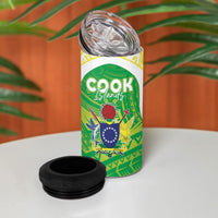 Kuki Independence 2026 4 in 1 Can Cooler Tumbler Cook Islands 15 Finest Green Version LT05 - Polynesian Pride