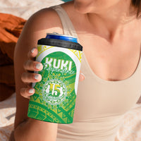 Kuki Independence 2026 4 in 1 Can Cooler Tumbler Cook Islands 15 Finest Green Version LT05 - Polynesian Pride