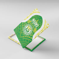 Kuki Independence 2026 Canvas Wall Art Cook Islands 15 Finest Green Version LT05 With Frame Green - Polynesian Pride