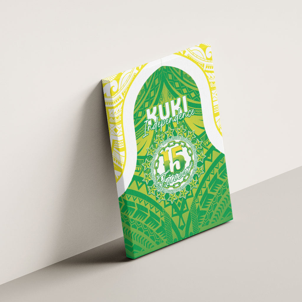 Kuki Independence 2026 Canvas Wall Art Cook Islands 15 Finest Green Version LT05 - Polynesian Pride