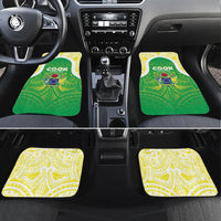 Kuki Independence 2026 Car Mats Cook Islands 15 Finest Green Version LT05 Set 4pcs Green - Polynesian Pride