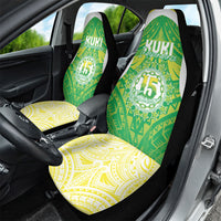 Kuki Independence 2026 Car Seat Cover Cook Islands 15 Finest Green Version LT05 - Polynesian Pride