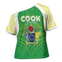 Kuki Independence 2026 Cross Shoulder Shirt Cook Islands 15 Finest Green Version LT05 - Polynesian Pride