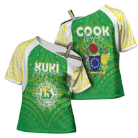 Kuki Independence 2026 Cross Shoulder Shirt Cook Islands 15 Finest Green Version LT05 - Polynesian Pride