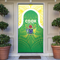 Kuki Independence 2026 Door Cover Cook Islands 15 Finest Green Version LT05 Green - Polynesian Pride