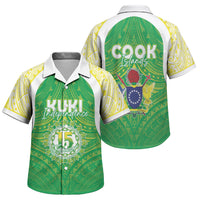Kuki Independence 2026 Family Matching Summer Maxi Dress and Hawaiian Shirt Cook Islands 15 Finest Green Version LT05 Son's Shirt Green - Polynesian Pride