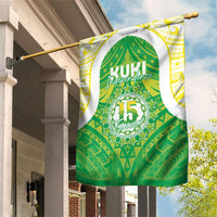Kuki Independence 2026 Garden Flag Cook Islands 15 Finest Green Version LT05 House Flag Green - Polynesian Pride