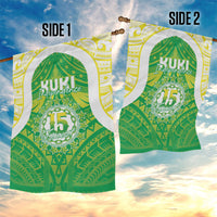 Kuki Independence 2026 Garden Flag Cook Islands 15 Finest Green Version LT05 - Polynesian Pride