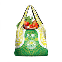 Kuki Independence 2026 Grocery Bag Cook Islands 15 Finest Green Version LT05 1-pack One Size Green - Polynesian Pride