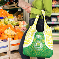 Kuki Independence 2026 Grocery Bag Cook Islands 15 Finest Green Version LT05 - Polynesian Pride