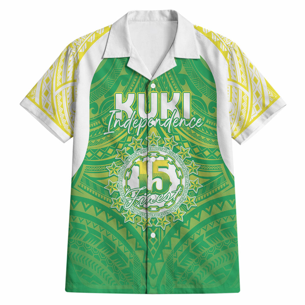 Kuki Independence 2026 Hawaiian Shirt Cook Islands 15 Finest Green Version LT05 Green - Polynesian Pride