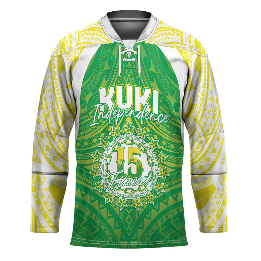 Kuki Independence 2026 Hockey Jersey Cook Islands 15 Finest Green Version LT05 Unisex Green - Polynesian Pride