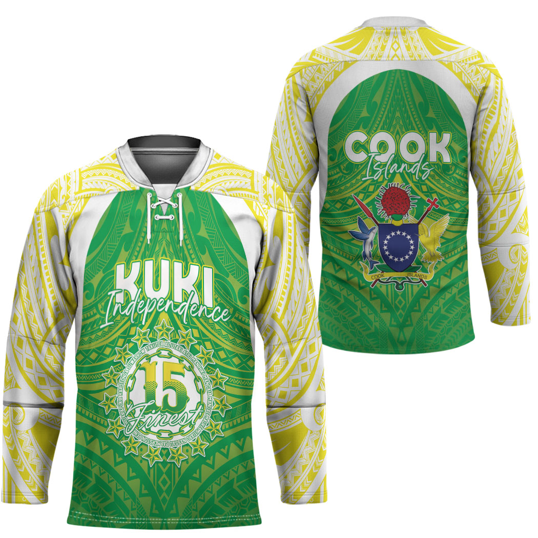Kuki Independence 2026 Hockey Jersey Cook Islands 15 Finest Green Version LT05 - Polynesian Pride