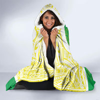 Kuki Independence 2026 Hooded Blanket Cook Islands 15 Finest Green Version LT05 - Polynesian Pride
