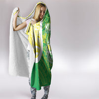 Kuki Independence 2026 Hooded Blanket Cook Islands 15 Finest Green Version LT05 - Polynesian Pride
