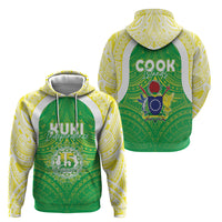 Kuki Independence 2026 Hoodie Cook Islands 15 Finest Green Version LT05 - Polynesian Pride