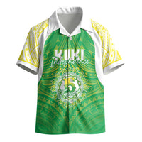 Kuki Independence 2026 Kid Hawaiian Shirt Cook Islands 15 Finest Green Version LT05 - Polynesian Pride