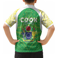 Kuki Independence 2026 Kid Hawaiian Shirt Cook Islands 15 Finest Green Version LT05 - Polynesian Pride