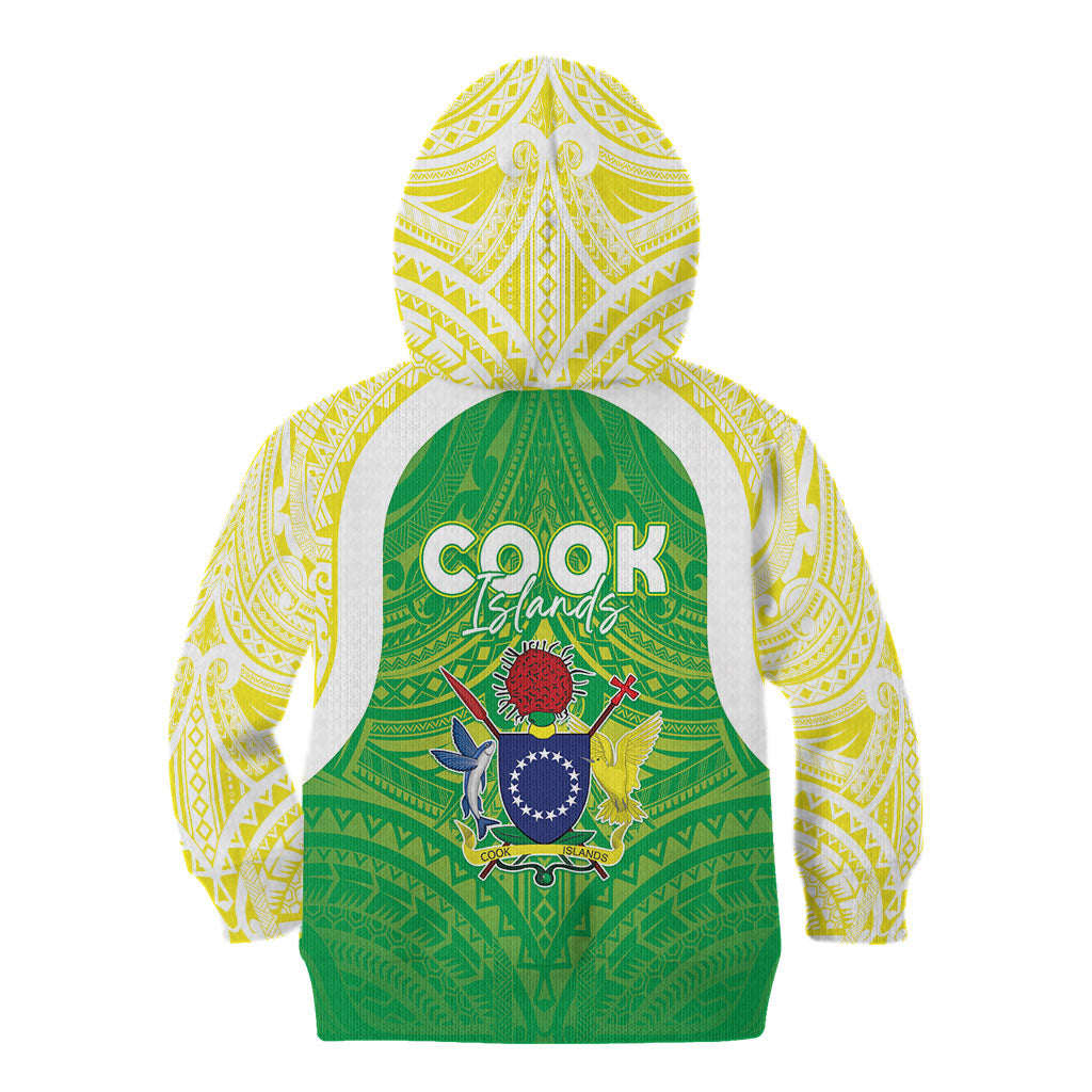 Kuki Independence 2026 Kid Hoodie Cook Islands 15 Finest Green Version LT05 - Polynesian Pride