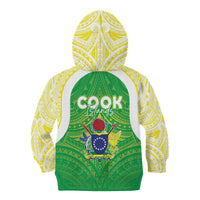 Kuki Independence 2026 Kid Hoodie Cook Islands 15 Finest Green Version LT05 - Polynesian Pride