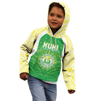 Kuki Independence 2026 Kid Hoodie Cook Islands 15 Finest Green Version LT05 - Polynesian Pride