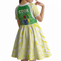 Kuki Independence 2026 Kid Short Sleeve Dress Cook Islands 15 Finest Green Version LT05 - Polynesian Pride