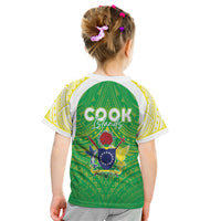 Kuki Independence 2026 Kid T Shirt Cook Islands 15 Finest Green Version LT05 - Polynesian Pride