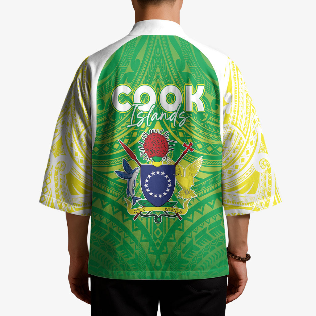 Kuki Independence 2026 Kimono Cook Islands 15 Finest Green Version LT05 - Polynesian Pride
