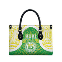 Kuki Independence 2026 Leather Bag Cook Islands 15 Finest Green Version LT05 - Polynesian Pride